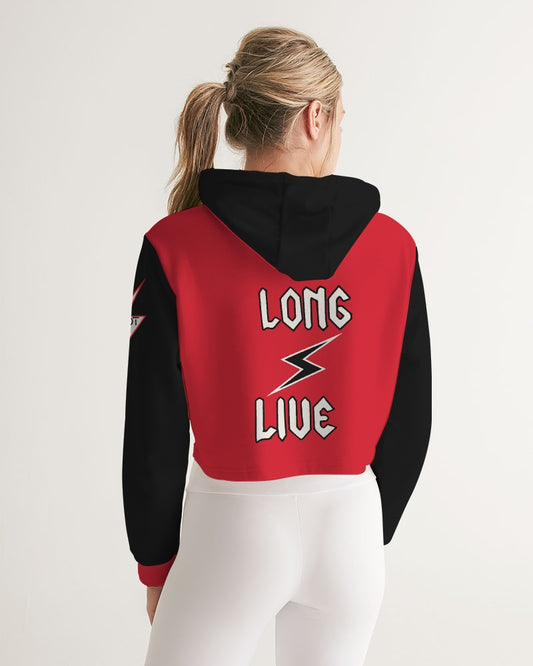 LONG LIVE THE THUNDER - Women's Cropped Hoodie