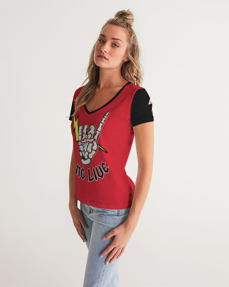 LONG LIVE THE THUNDER - Women's V-Neck Tee