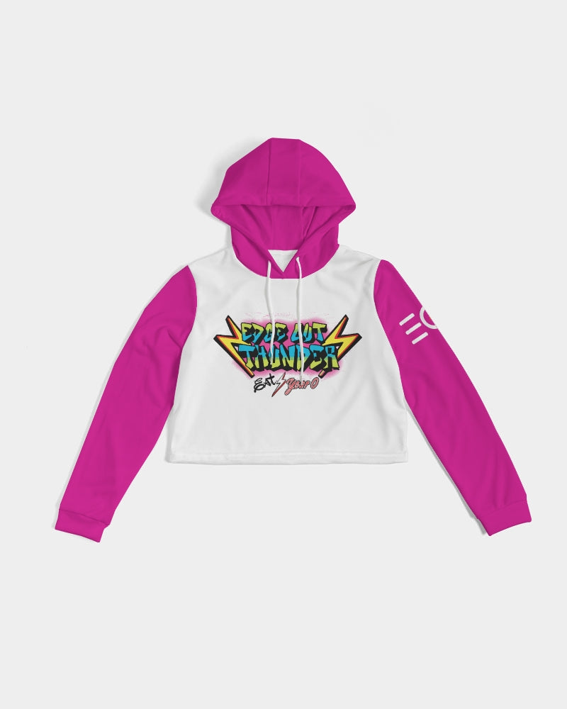 FRESH THUNDER - Women's Cropped Hoodie