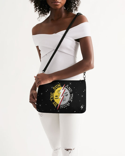 COSMIC THUNDER - Vegan Leather Daily Zip Pouch