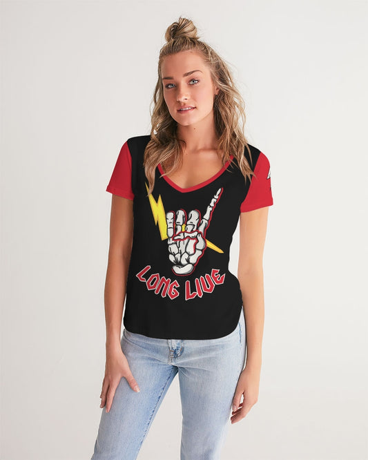 LONG LIVE THE THUNDER - Women's V-Neck Tee