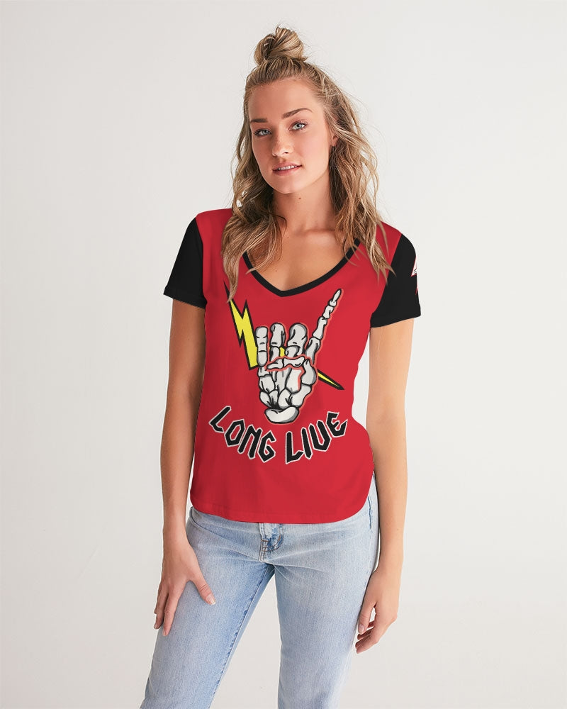 LONG LIVE THE THUNDER - Women's V-Neck Tee